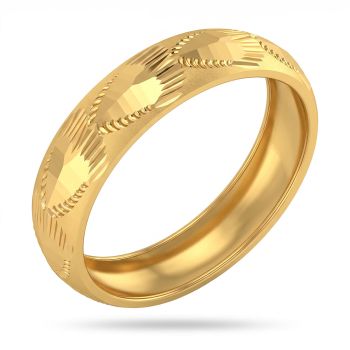 Hearty Wedding Gold Casting Ring-hover