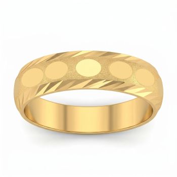 Wedding Horizon Casting Gold Ring-hover