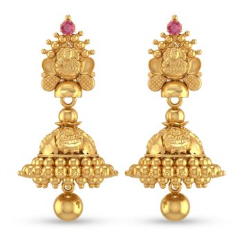 Goddess Devi Gold Drops Jimikki-hover