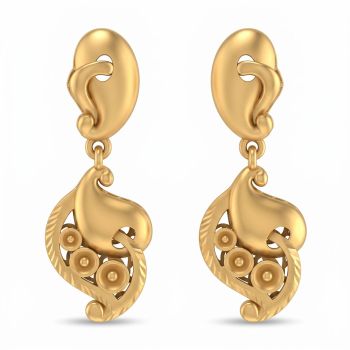 Traditional Paisley Gold Casting Drops-hover