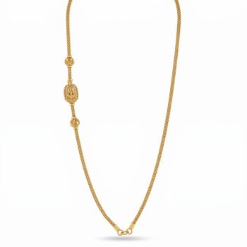 Goddess Lakshmi Mugappu Gold Chain-hover