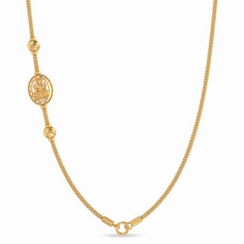 Royal Lakshmi Shrine Medallion Gold Chain-hover