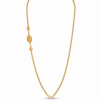 Heritage Lakshmi Shrine Side Mugappu Gold Chain-hover