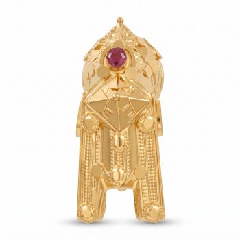 22K Traditional Gold Gounder Thali For Wedding-hover