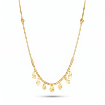 Cascading Heart Charms Gold Chain-hover