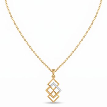 Graceful Geometric Link Gold Kids Chain-hover