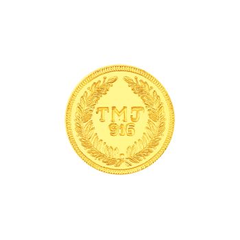 1gram Temple Series Goddess Lakshmi 22K Gold Coin-hover