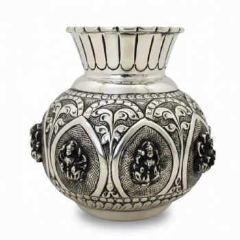 Traditional Divine Silver Chembu -hover