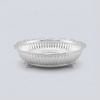 Heritage Round Nob Silver Plate-hover