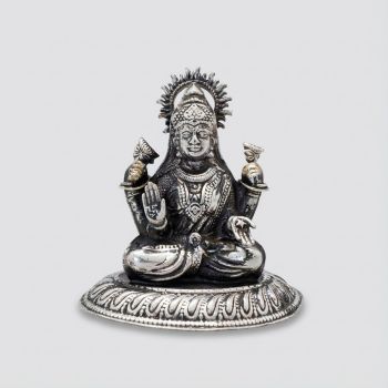 Goddess Hollow Lakshmi Silver Idol-hover