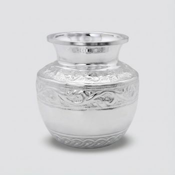 Traditional Engraved Silver Chembu-hover
