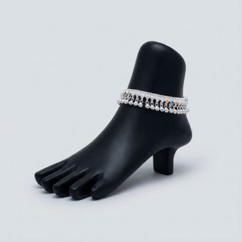 Traditional Dangling Bells Silver Anklets-hover
