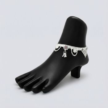 Fancy Tassel Mugappu Silver Kolusu-hover