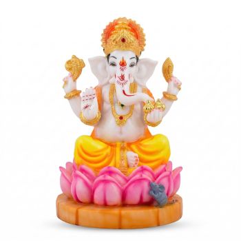 Lord Ganesh Ceramic Idol-hover