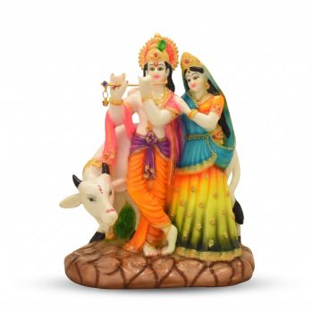 Lord Radha Krishna Ceramic Idol-hover