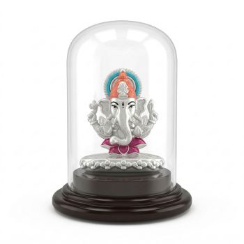 Lord Ganesh Silver Idol-hover