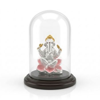 Lord Ganesh Silver Idol-hover