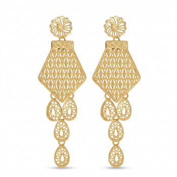 Filigree Silver Casting Turkey Drops-hover