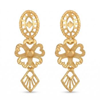 Floral Silver Casting Turkey Drops-hover