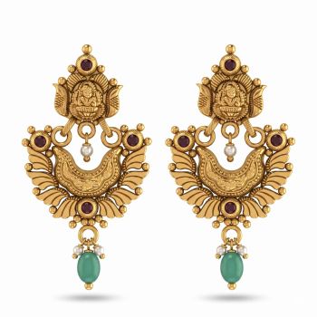 Lakshmi Nagas Temple Silver Drops-hover