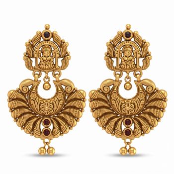 Lakshmi Nakshi Antique Silver Drops-hover