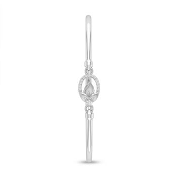 Wedding Floral Motif Silver Gadi-hover