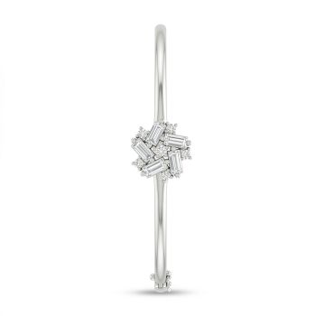 Trendy Silver Baguette Cluster Gadi-hover