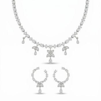 Fascinated Silver Jewelry Set-hover