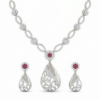 Butterfly Filigree Necklace set-hover