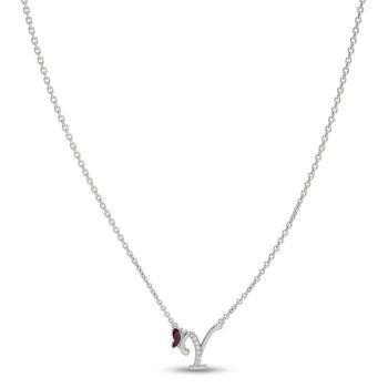 Luxury Silver Letter Necklace for Women-hover