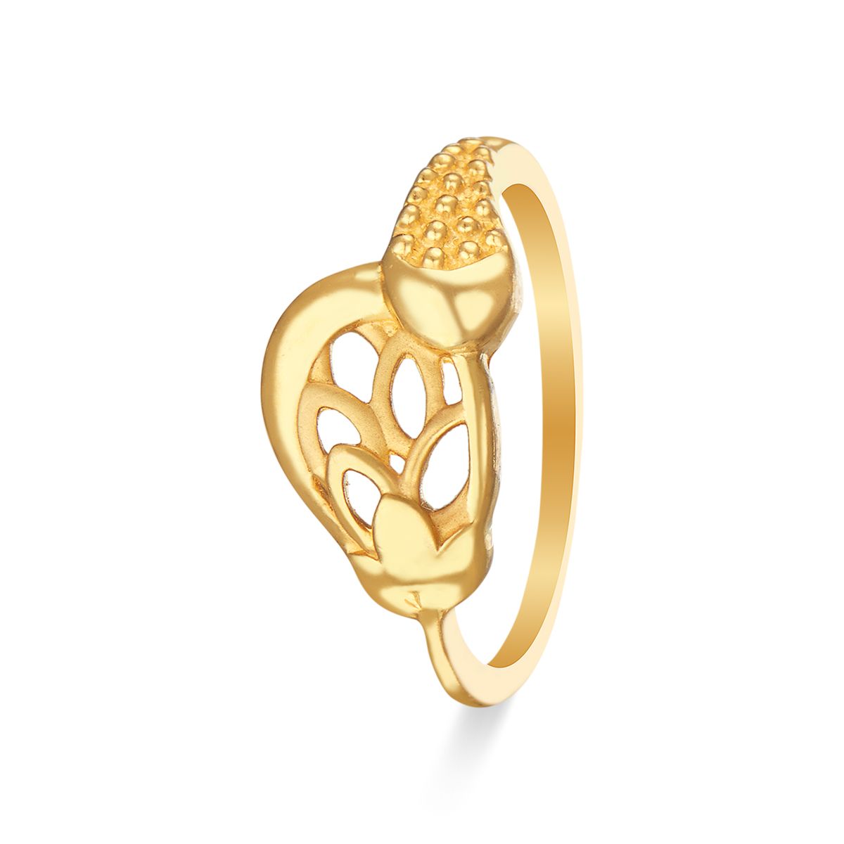 Stone Heart Design Gold Ring 01-10 - SPE Gold,Chennai