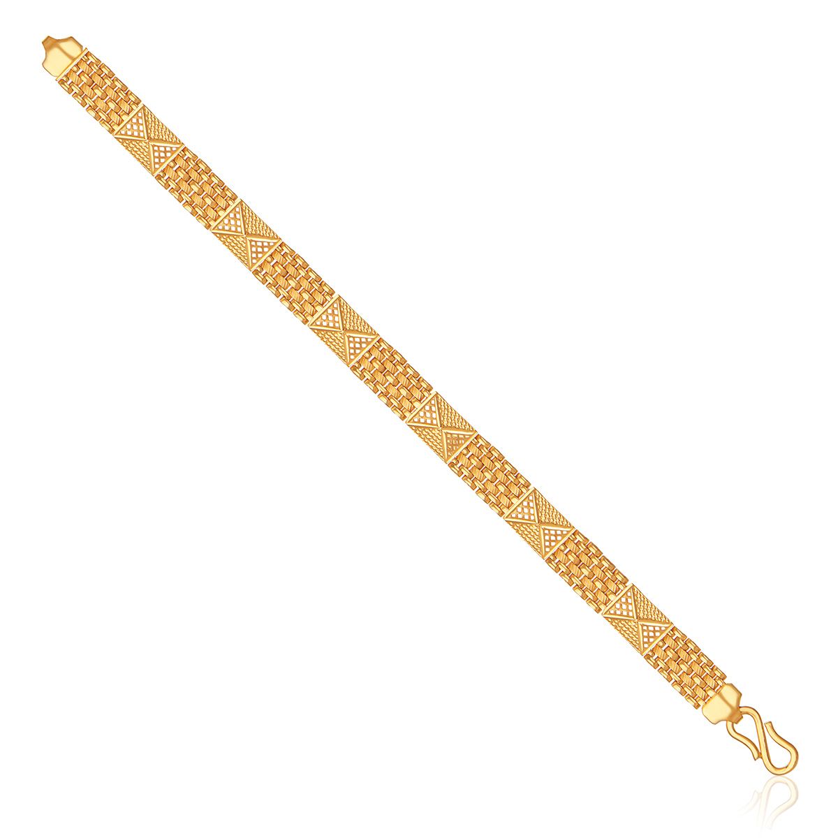 22ct Gold Hand Finished Sun & Moon Children's Bracelet with Rhodium Pl -  Minar Jewellers