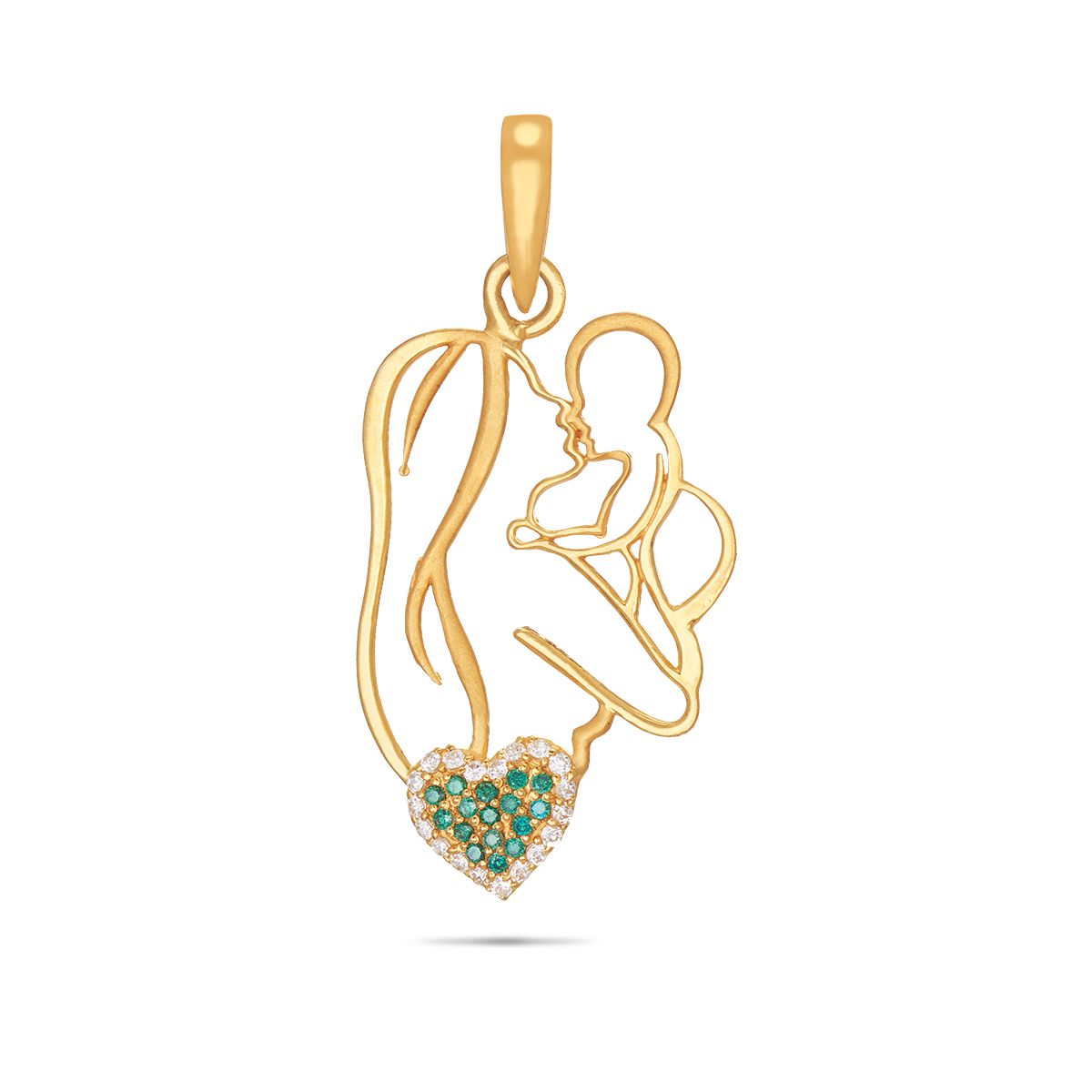Mother child sales pendant gold