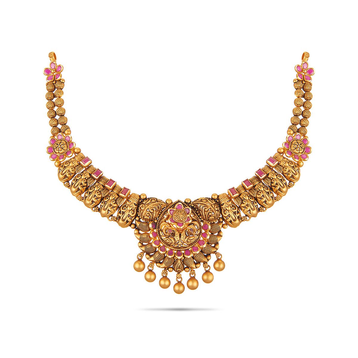Royal Antique Peacock Gold Necklace
