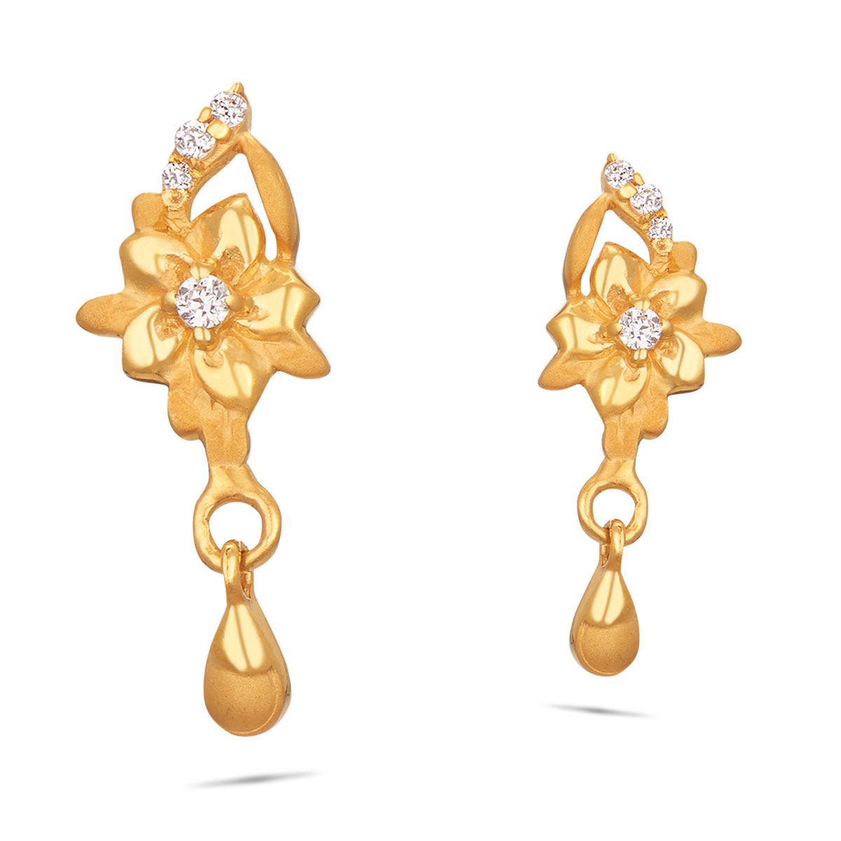 Senco Gold 22k Yellow Gold Drop Earrings  Shop online at low price for  Senco Gold 22k Yellow Gold Drop Earrings at Helmetdonin