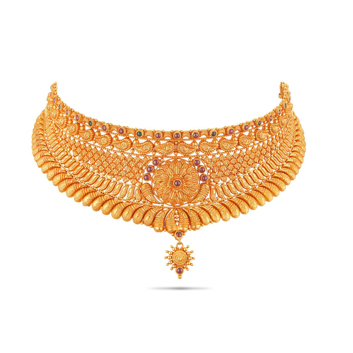 Tahia Bridal Double necklace set - Pink – SOKORA JEWELS