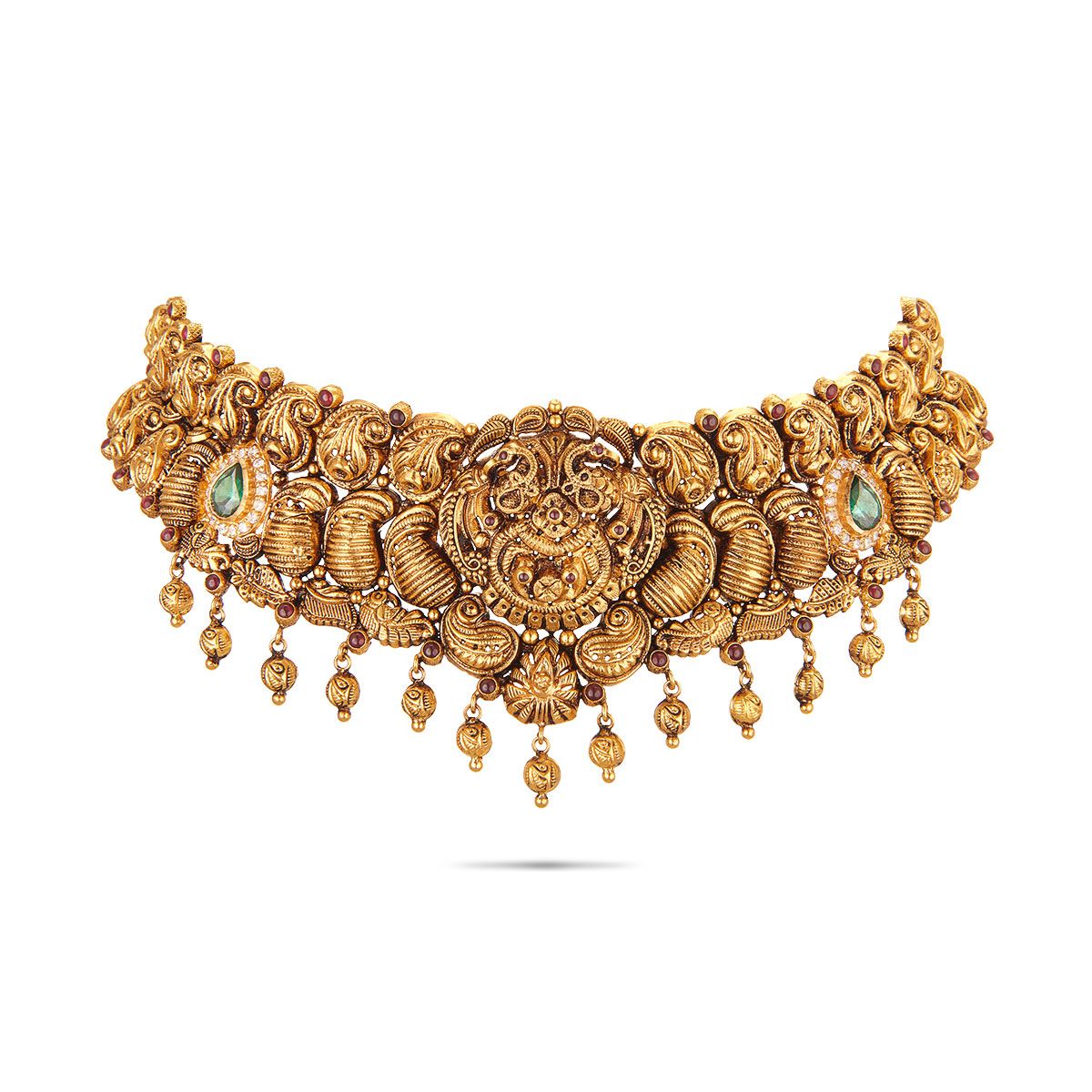 Buy Latest Models Antique Necklace Designs with Earrings Online