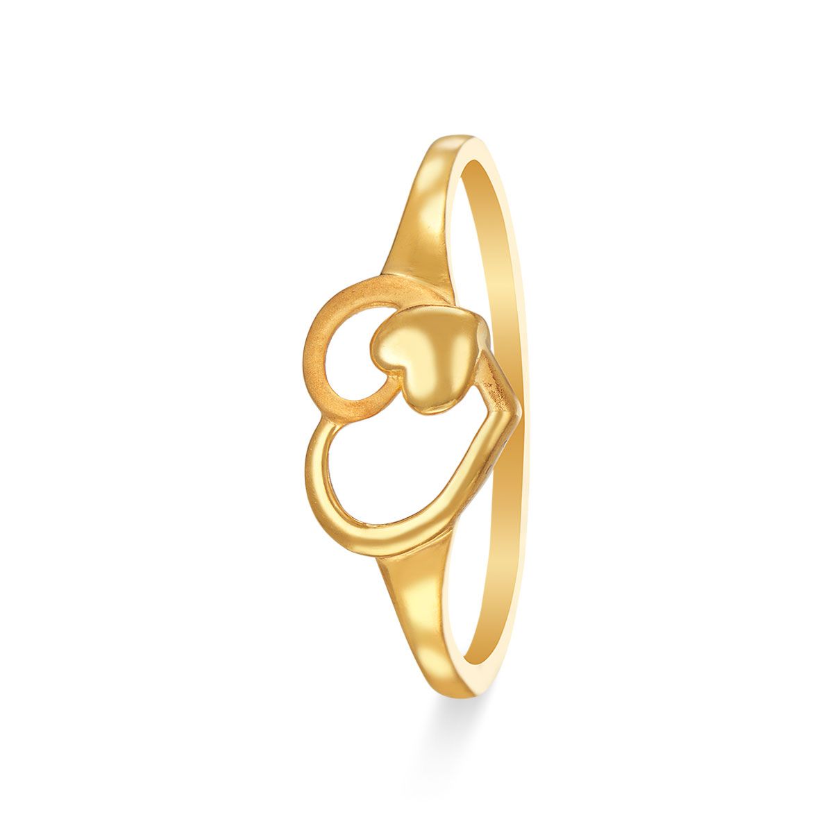 Romantic Gold Heart Ring