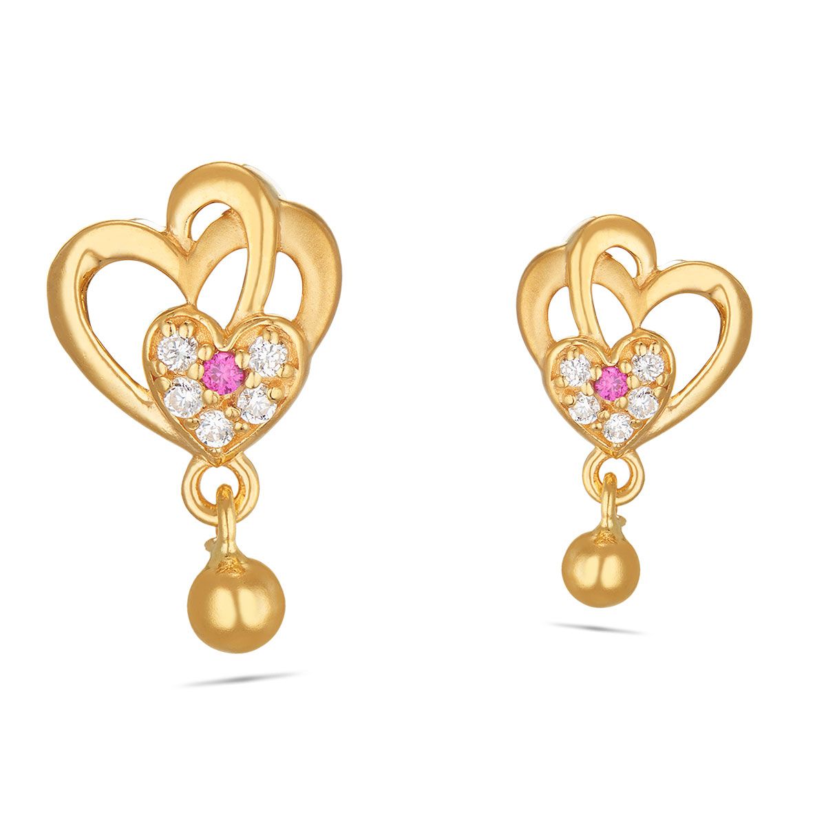 Buy 22k gold earrings designs with price | Kalyan Jewellers