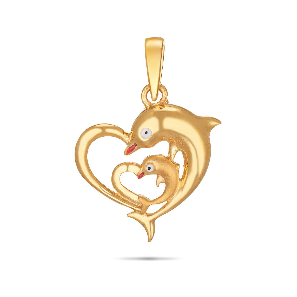 Gold Plated Personalized Dolphin Name Pendant With Chain