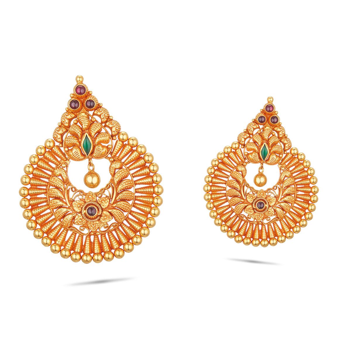 Traditional Enchanting Gold Earrings