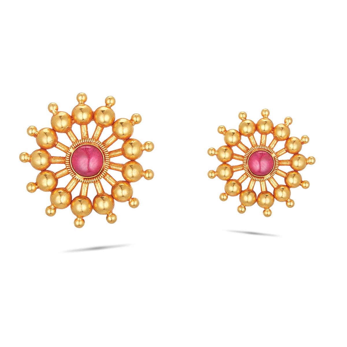 Traditional Enchanting Gold Earrings