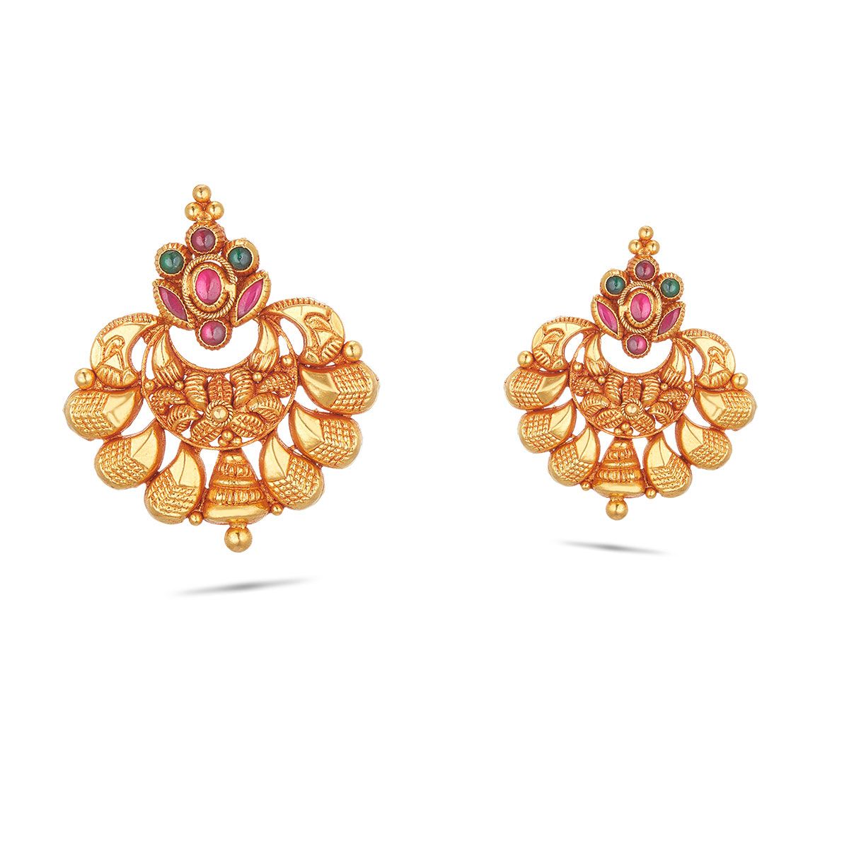 Traditional Enchanting Gold Earrings