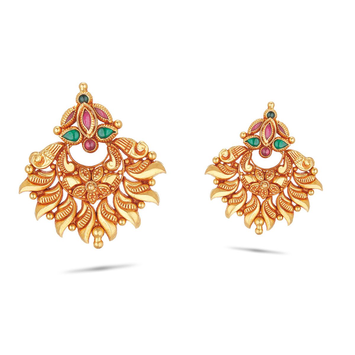 Traditional Enchanting Gold Earrings