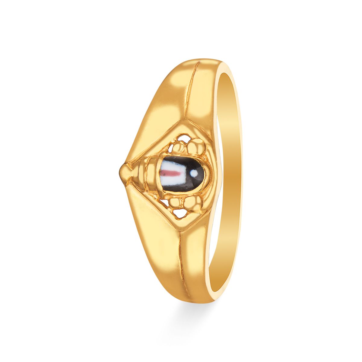 22K Gold 'Puligoru' Design 'Narasimha Swamy' Pendant With Cz , Color Stones  & South Sea Pearls - 235-GP4230 in 27.100 Grams