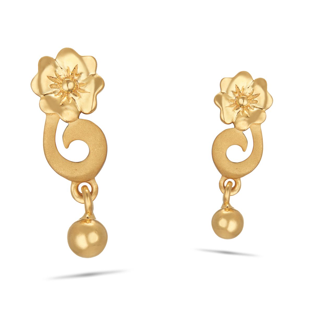 Gold Flower Earring