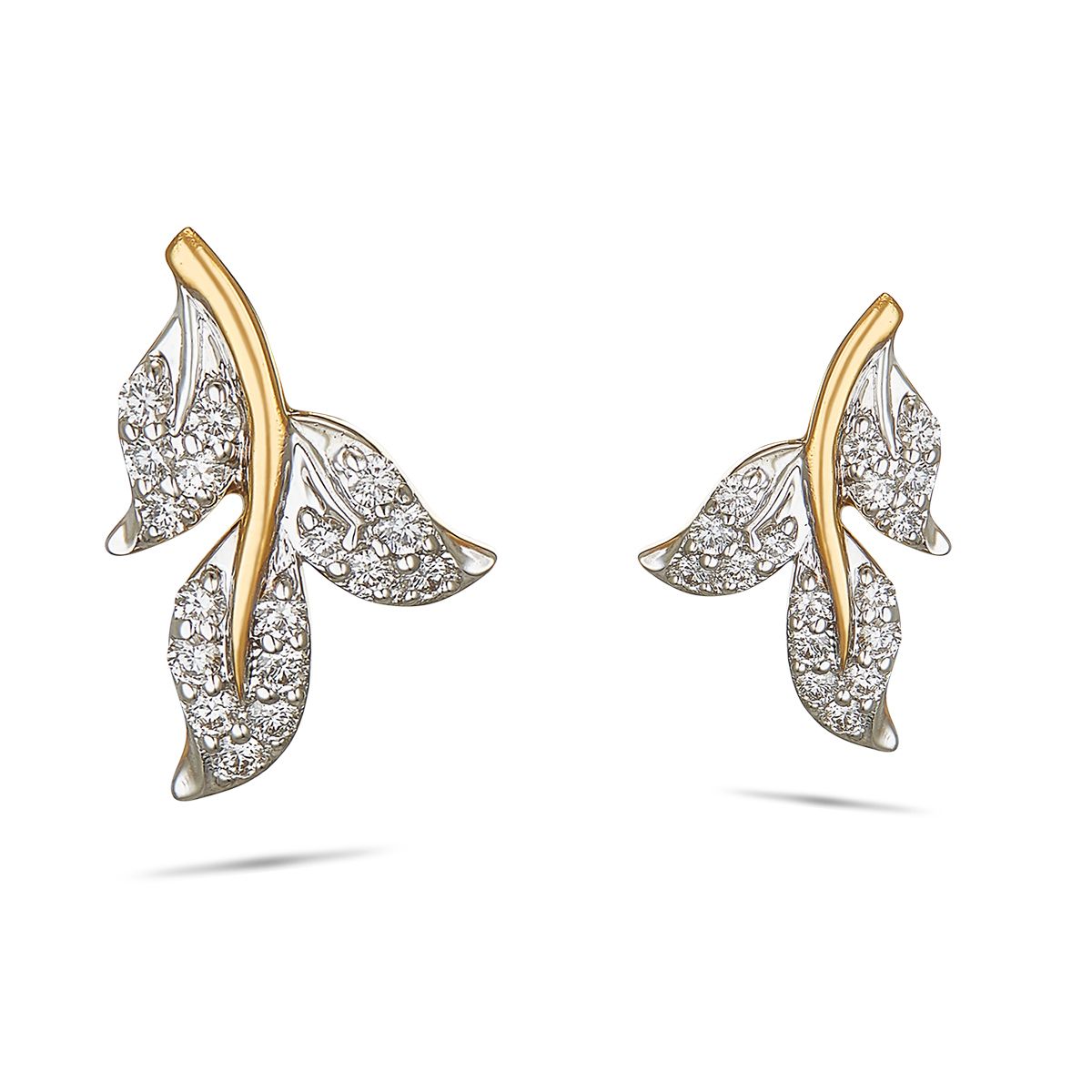 Buy Nature Inspired Diamond Earrings Online  ORRA