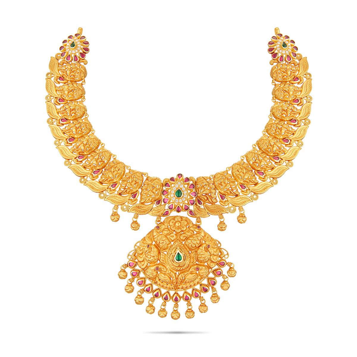 Big Size Net Type Gold Necklace Designs Bridal Collection Buy Online  Shopping NCKN1935