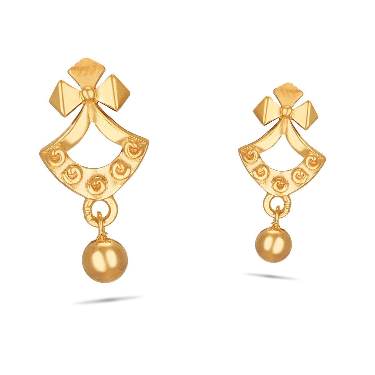 20k Yellow Gold Hoop Bali Earrings , Handmade Big Yellow Gold Earrings for  Women, Valentine Day Gift, Hammered Design Indian Gold Earrings - Etsy