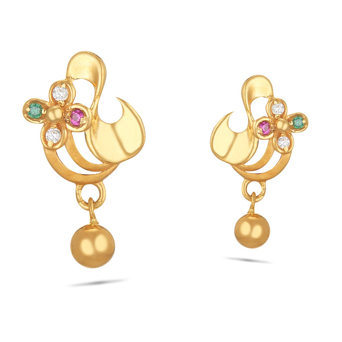 7 Gold Earrings Designs For Daily Use - ZeroKaata Studio